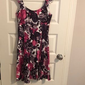 London Times Pink/Purple Floral Dress